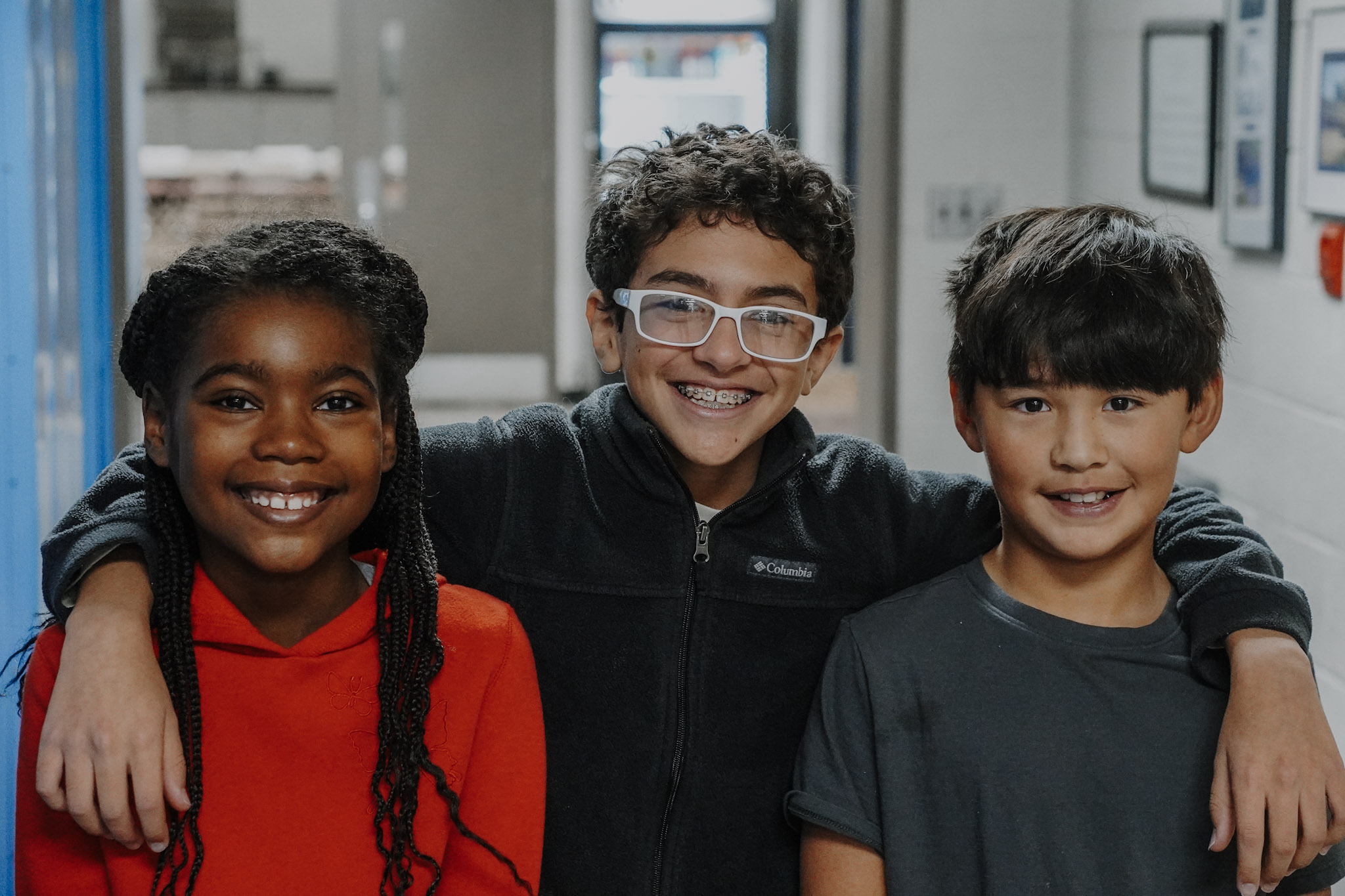 Students posing for a photo together